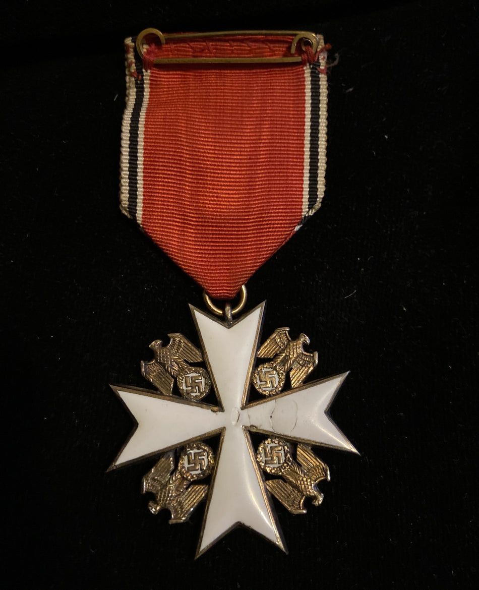 Nazi Germany, Order of the German Eagle, with swords, knight class, 1937 type, small chip to reverse hair crack, scarce