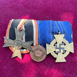 Nazi Germany, group of 3: War Merit Cross,, Prussia Long Service Medal & 40 Years Faithful Service Cross