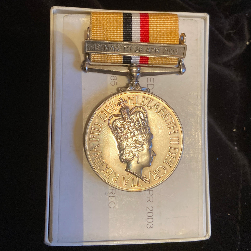 Iraq Medal with clasp to 24906385 Seargeant D. C. Thomas, Royal Logistics Corps