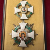 Italy, Order of Saint Agatha, 2nd class set from San-Marino, a nice example