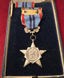 Czechoslovakia, Order of the Red Star, in case of issue, nicely marked on reverse, from 1946- 1990