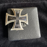 Germany, WW1 Iron Cross, 1st class, convex type, hallmarked 900, in case of issue, a nice example