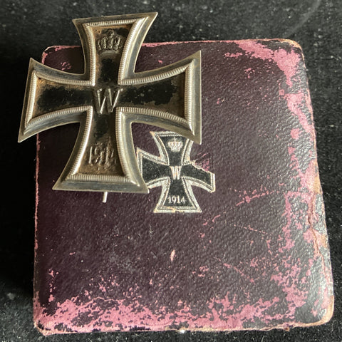 Germany, WW1 Iron Cross, 1st class, in original box, marked K.O.