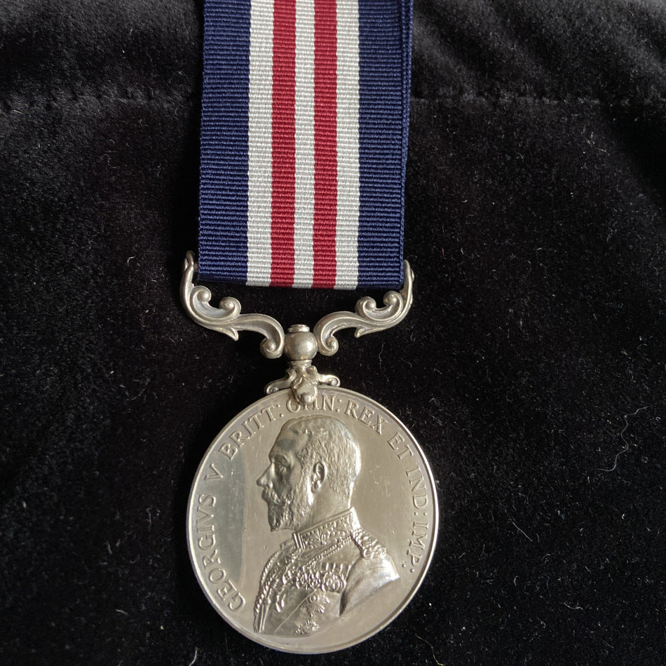 Military Medal to 36499 Staff Sergeant Robert Dyson, Royal Army Medical Corps. Served in France 31/7/1915 with the 18 General Hospital, 49th Field Ambulance, London Gazette 9 July 1917, includes some history