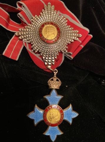 Knight Commander of the British Empire (KBE) with military ribbon