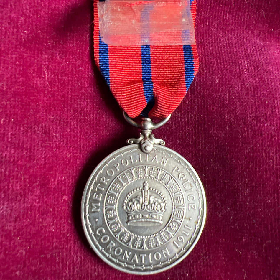 King George V Police Coronation Medal, 1911, to P.C. D. Jay, Metropolitan Police