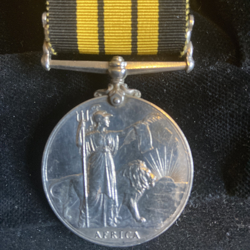 Africa General Service Medal, Somaliland 1902-04 bar, to Leading Stoker Arthur Joshua Snow, HMS Highflyer, Royal Navy