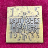 Nazi Germany, early students rally badge, dated 1933, from Stuttgart, scarce
