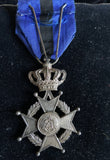 Belgium, Order of Leopold, military, early type, silver