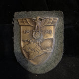Krimschild (Crimea Shield) 1941- 1942, with original green army backing