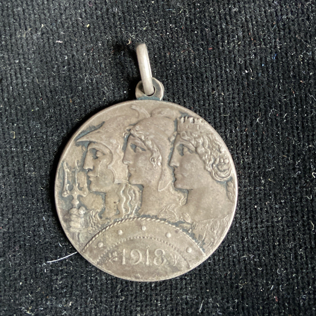 Italy, Armata Altipiani Medal, 1914-18, silver, the three allies: Great Britain, France & Italy