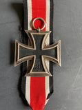 Nazi Germany, Iron Cross, maker marked no.128, with original ribbon, a good example