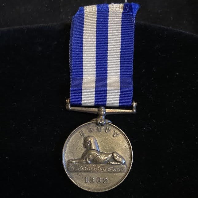 Egypt Medal, dated 1882 to J. Leslie, Royal Marine Artillery