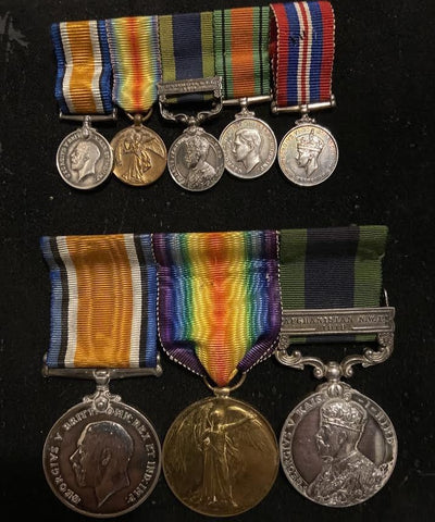 Group of 3 with miniatures to Reginald Frank Copus, 25 London Regt., London Cyclist Bn., Waziristan Campaign, A Company, H.A.C. & Royal Army Ordinance Corps (Lieut.). See history, some of his items are on display at the Imperial War Museum