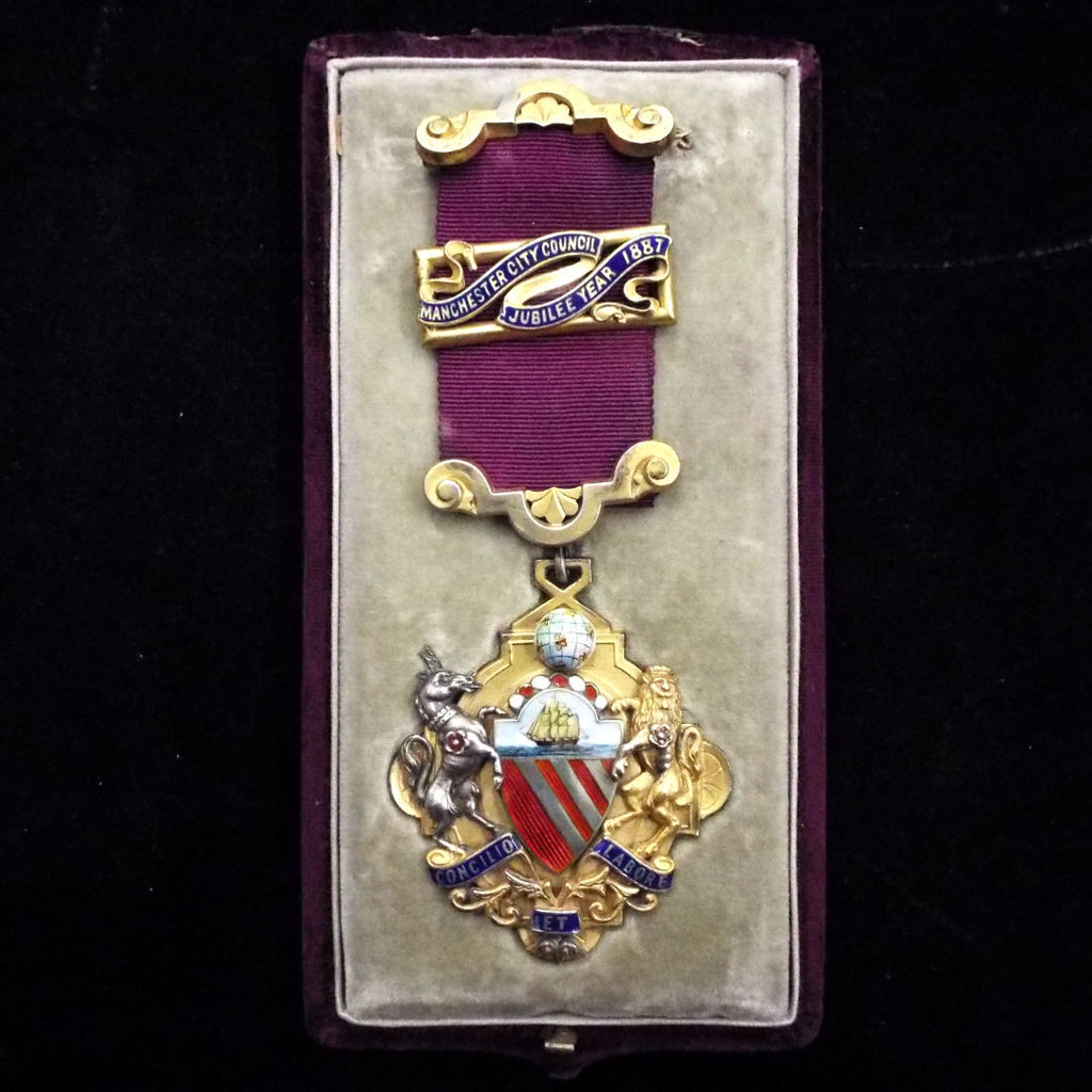 Manchester City Council Jubilee Medal, 1887, silver gilt