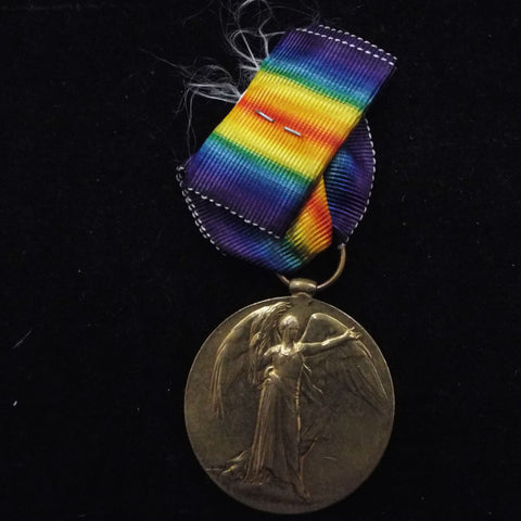 Victory Medal to M2-101738 Pte. John Kearns, A.S.C. (later 647156 Labour Corps) with copy papers